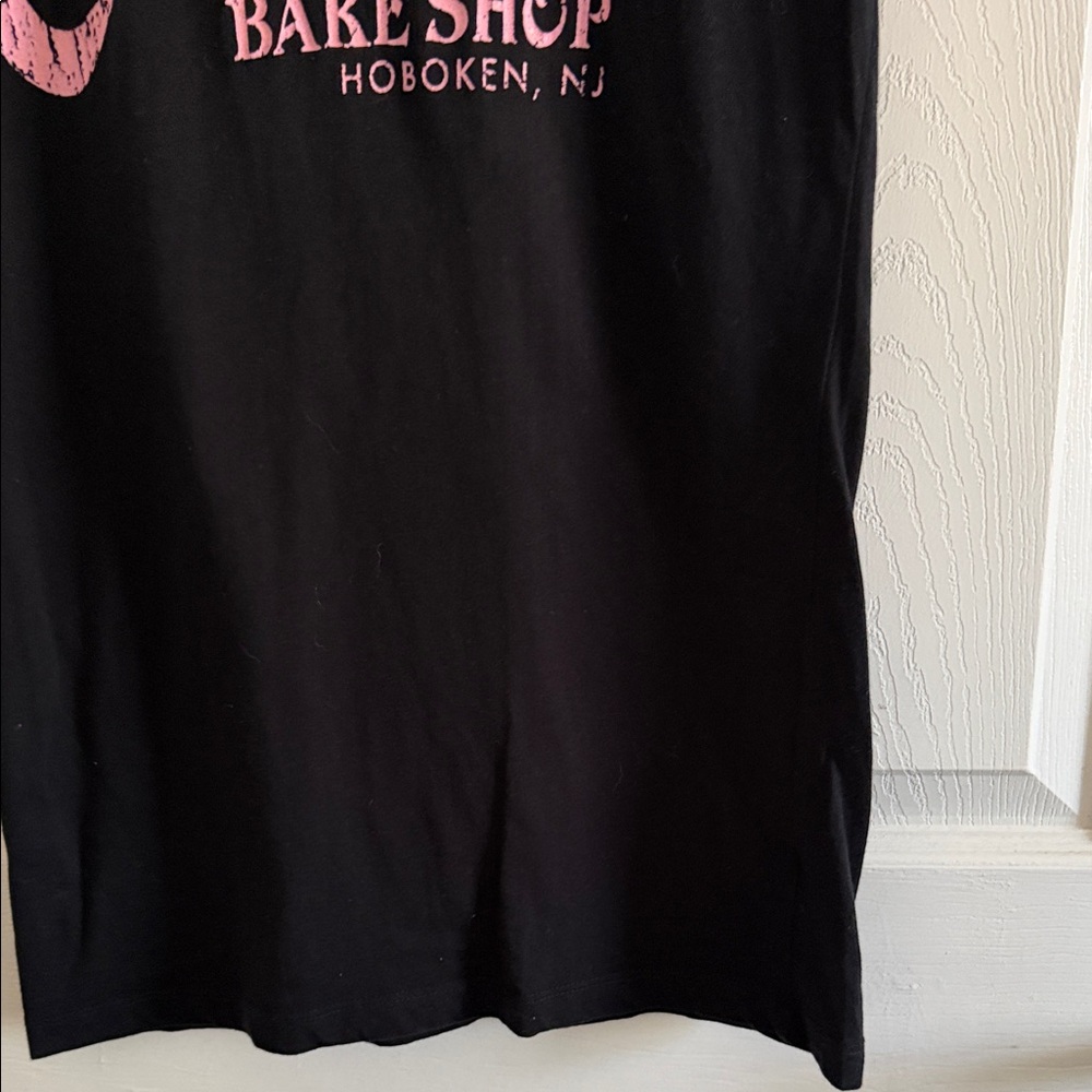 Black Short Sleeve Tee with Pink Graphic - Picture 7 of 8